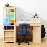 ワーキングチェア・ガススプリング昇降式（青）