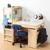 ワーキングチェア・ガススプリング昇降式（青）