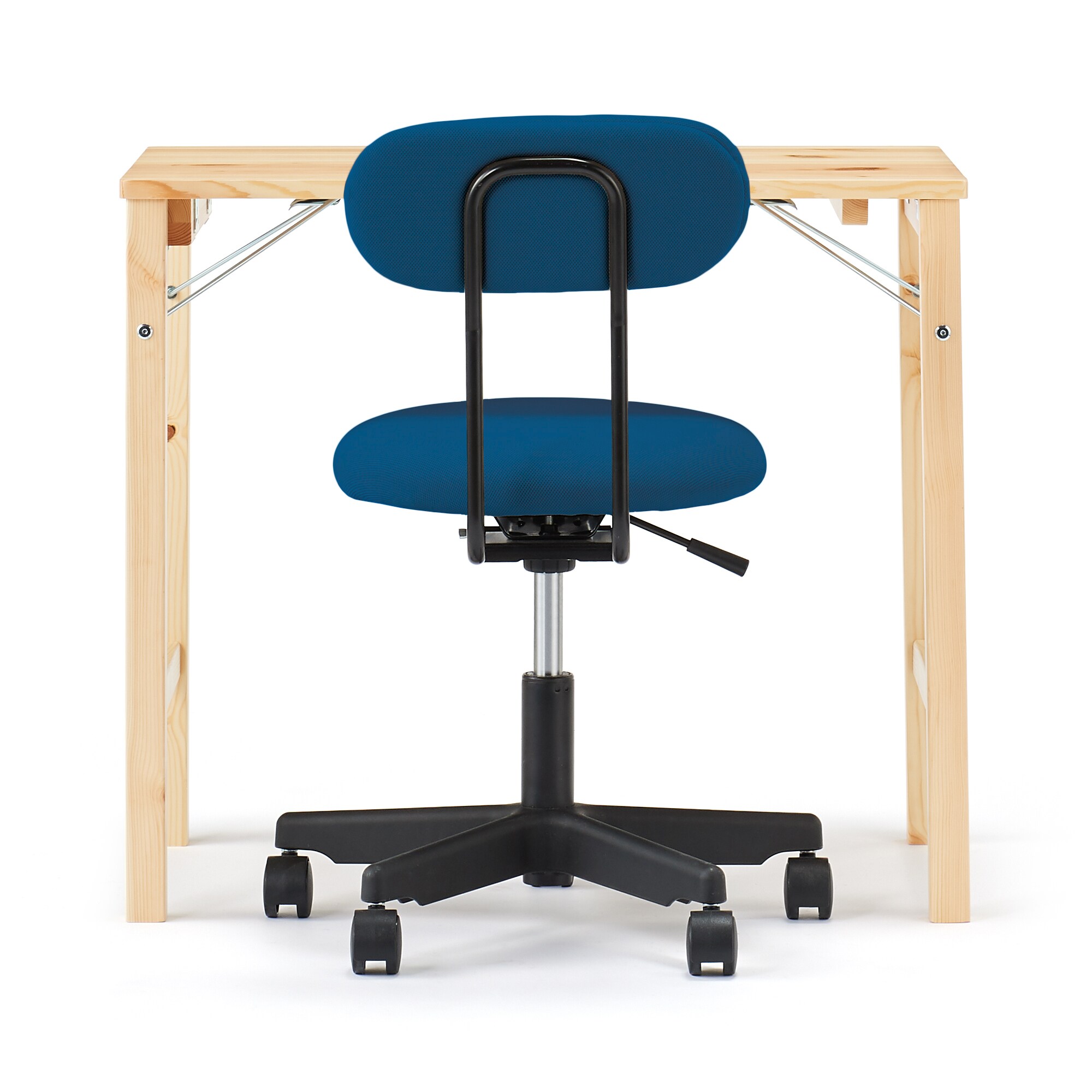 ワーキングチェア・ガススプリング昇降式（青）