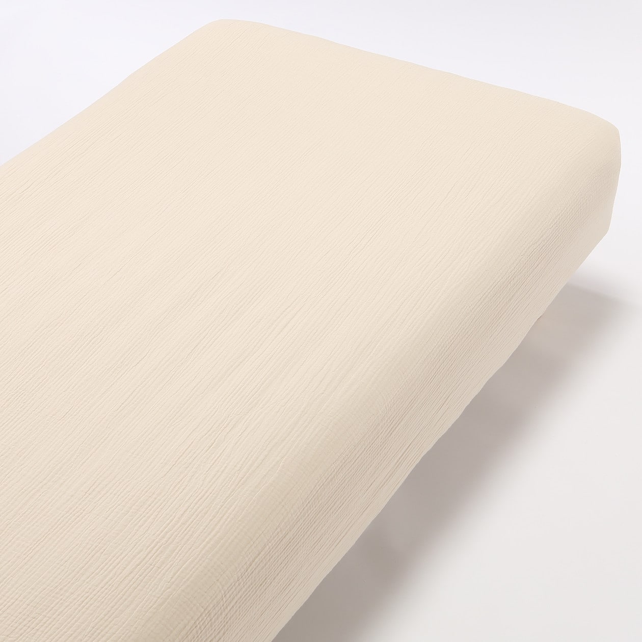 オーガニックコットン三重ガーゼボックスシーツ ｓ ベージュ １００ ２００ １８ ２８ｃｍ用 素材で選ぶ 布団 寝具 通販 無印良品