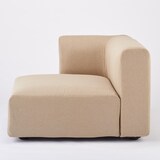 綿平織ユニットソファ・ハーフアーム・大（右）用カバー／ベージュ