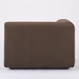 綿平織ユニットソファ・ハーフアーム・大（右）用カバー／ダークブラウン