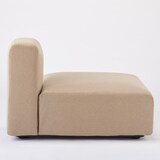 綿平織ユニットソファ・ハーフバックレスト・大用カバー／ベージュ