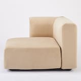 綿シェニールユニットソファ・ハーフアーム・大（右）用カバー／ライトグレー