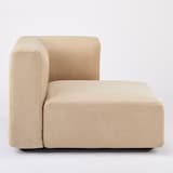 綿シェニールユニットソファ・ハーフアーム・大（左）用カバー／ライトグレー