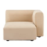 綿シェニールユニットソファ・ハーフアーム・大（左）用カバー／ライトグレー