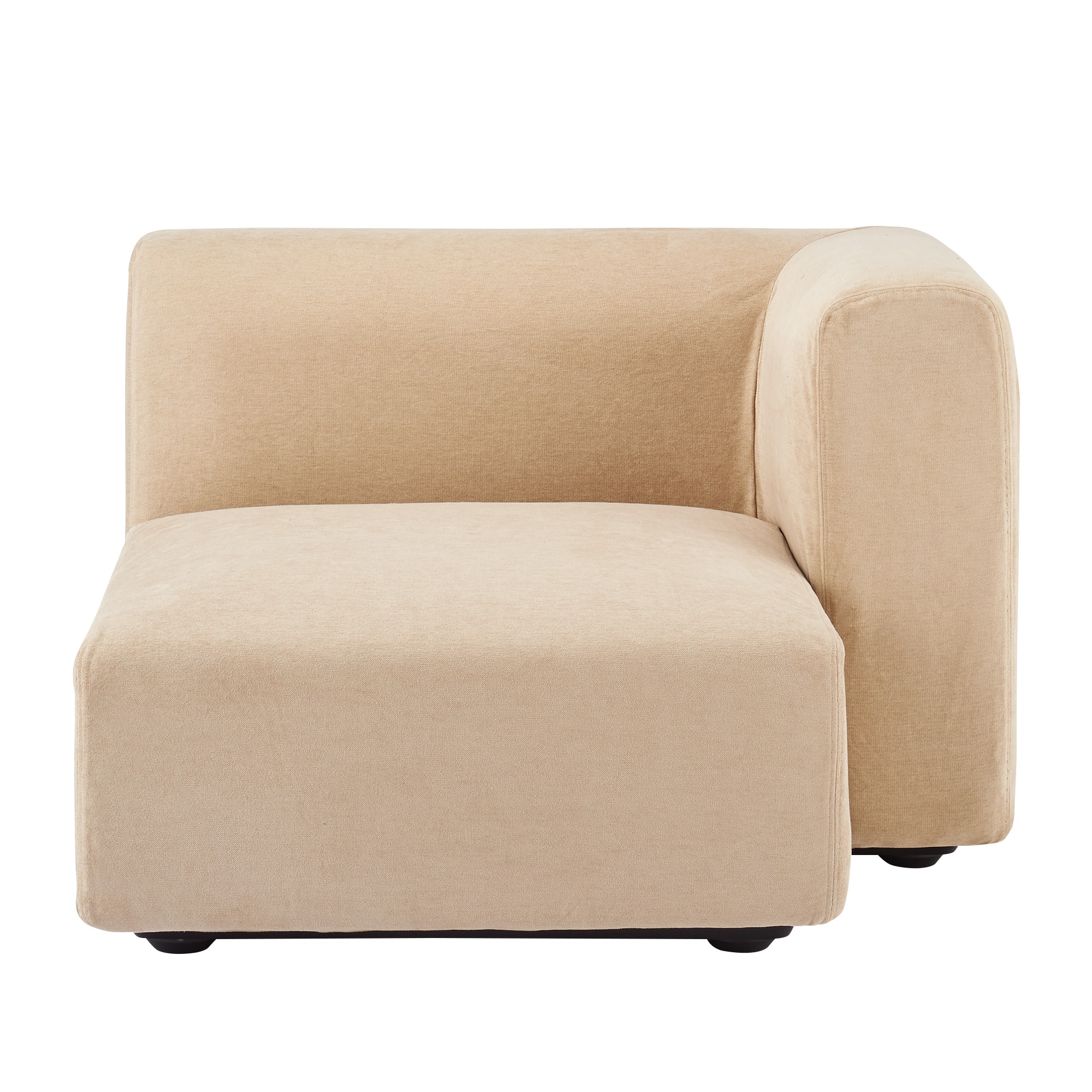 綿シェニールユニットソファ・ハーフアーム・大（左）用カバー／ライトグレー