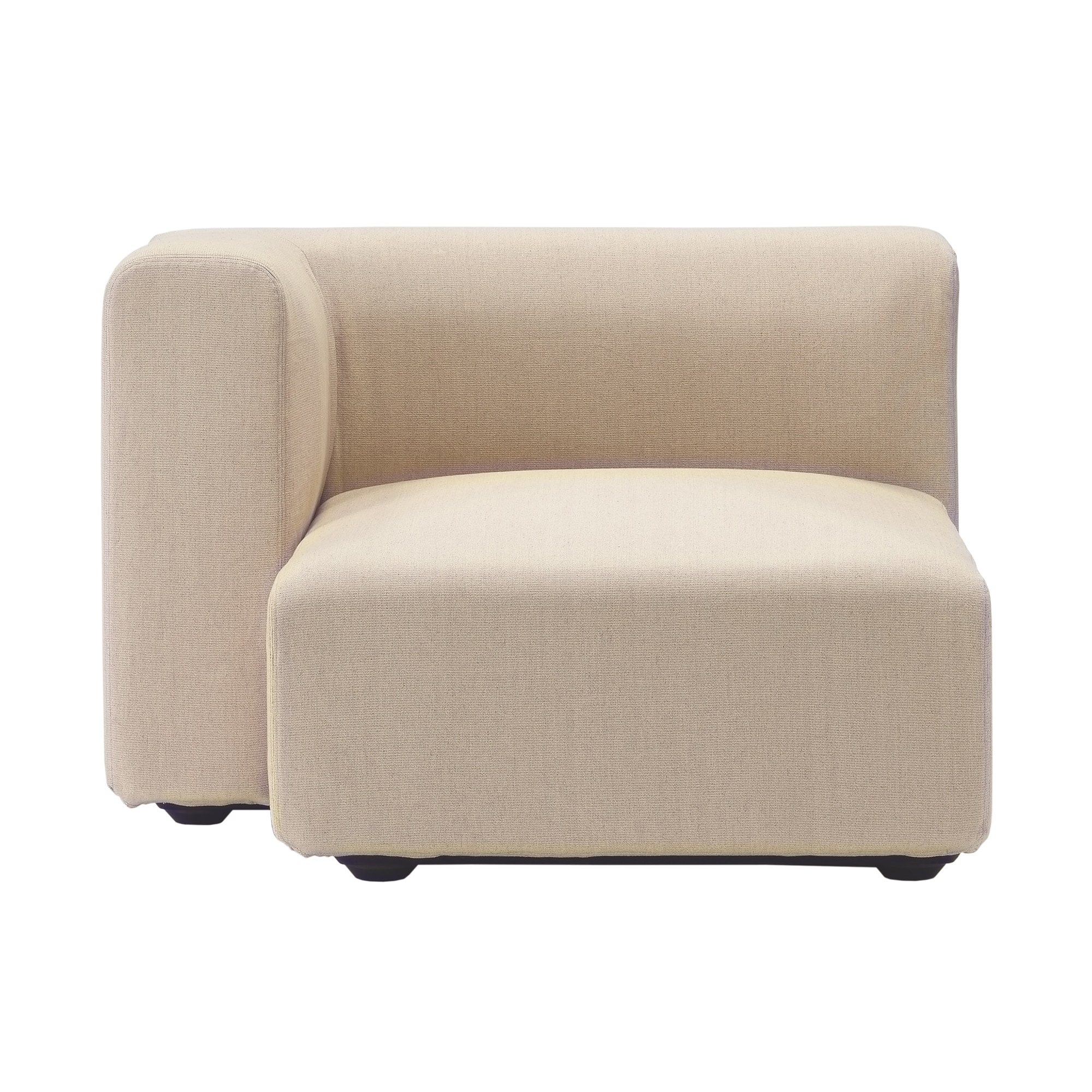 麻綿平織ユニットソファ・ハーフアーム・大（右）用カバー／生成