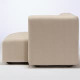 麻綿平織ユニットソファ・ハーフアーム・大（左）用カバー／生成