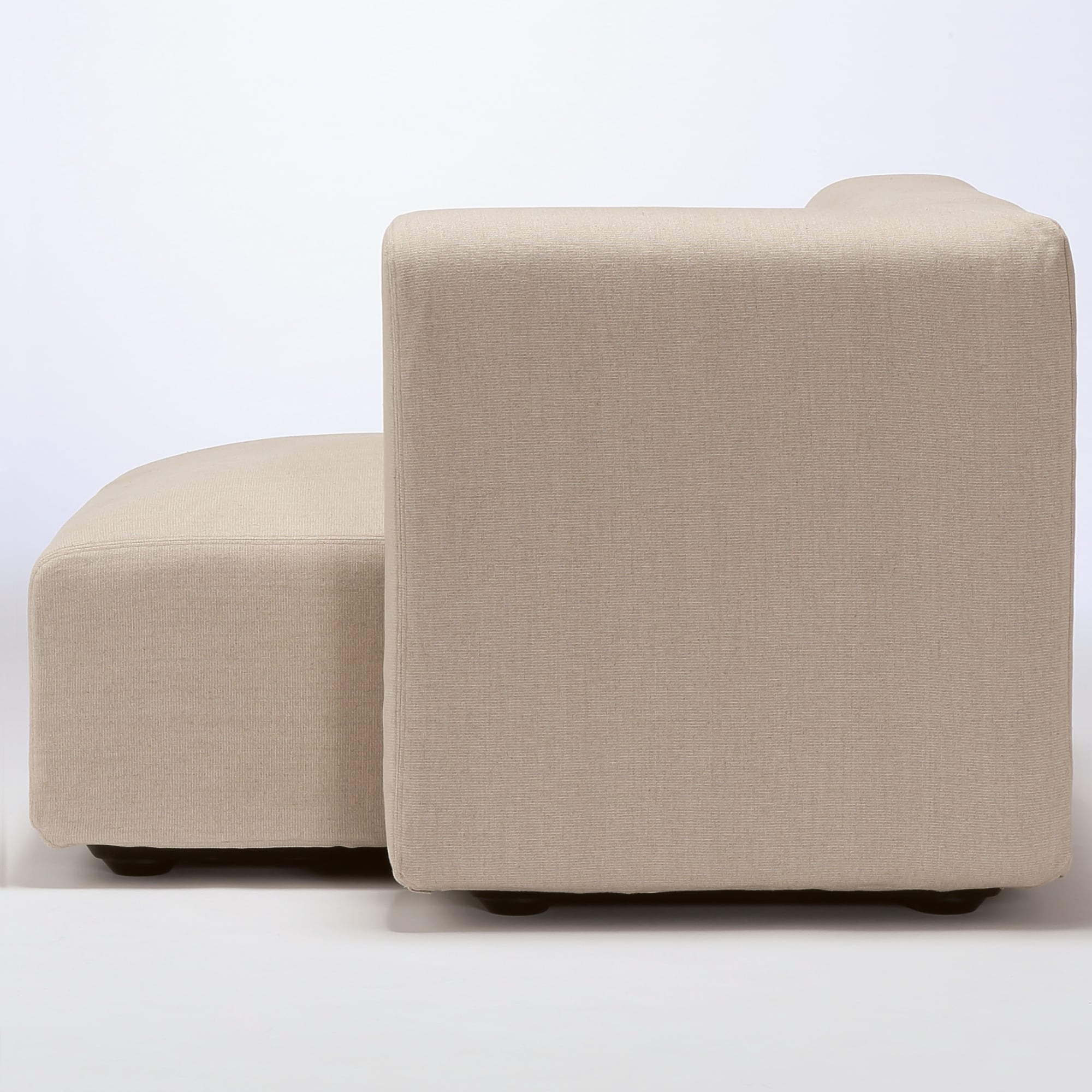 麻綿平織ユニットソファ・ハーフアーム・大（左）用カバー／生成