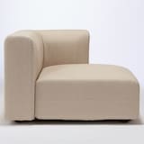 麻綿平織ユニットソファ・ハーフアーム・大（左）用カバー／生成