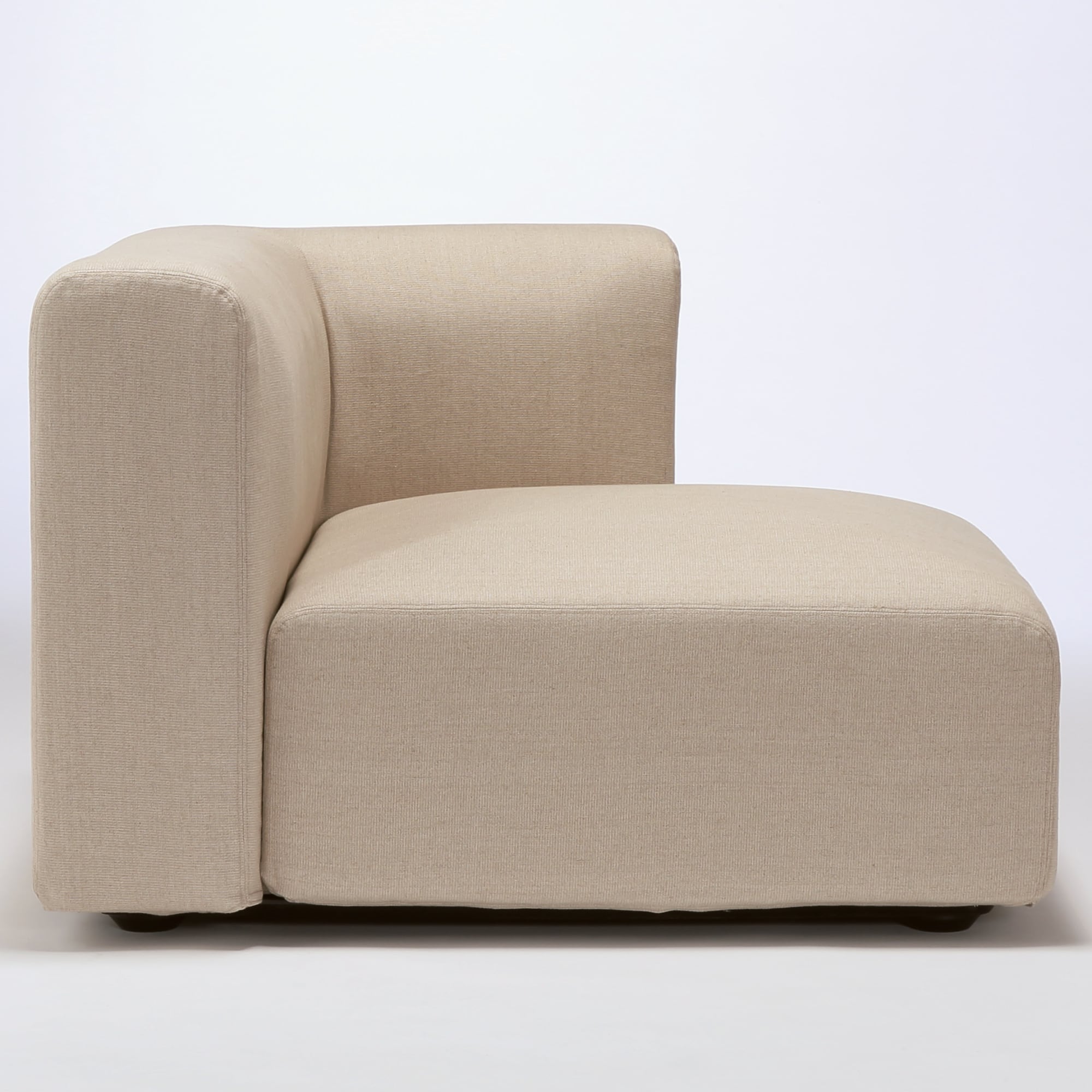 麻綿平織ユニットソファ・ハーフアーム・大（左）用カバー／生成