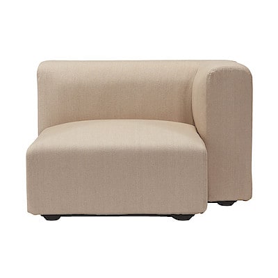 【カバー】麻綿平織ユニットソファ・ハーフアーム・大（左）用カバー