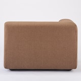 麻綿平織ユニットソファ・ハーフアーム・大（右）用カバー／ブラウン