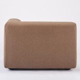 麻綿平織ユニットソファ・ハーフアーム・大（左）用カバー／ブラウン