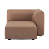 麻綿平織ユニットソファ・ハーフアーム・大（左）用カバー／ブラウン