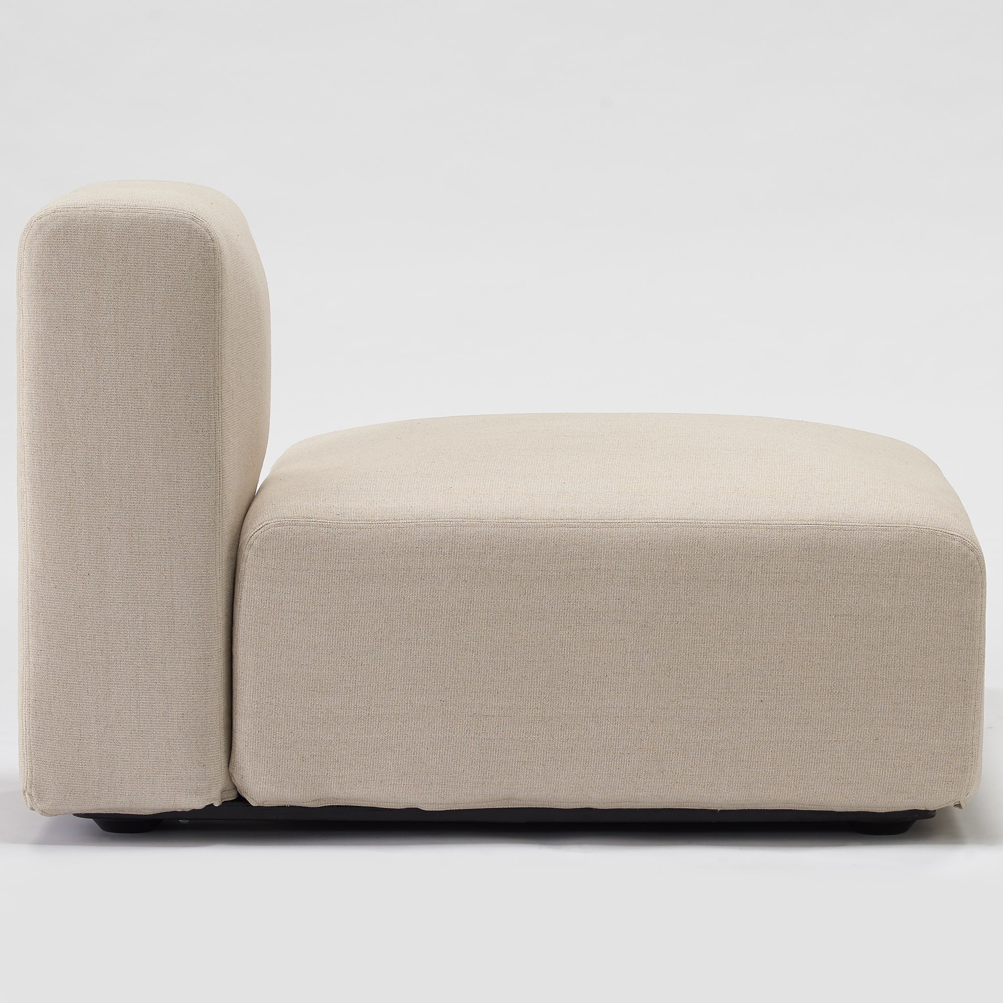 麻綿平織ユニットソファ・ハーフバックレスト・大用カバー／生成