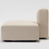 麻綿平織ユニットソファ・ハーフバックレスト・大用カバー／生成