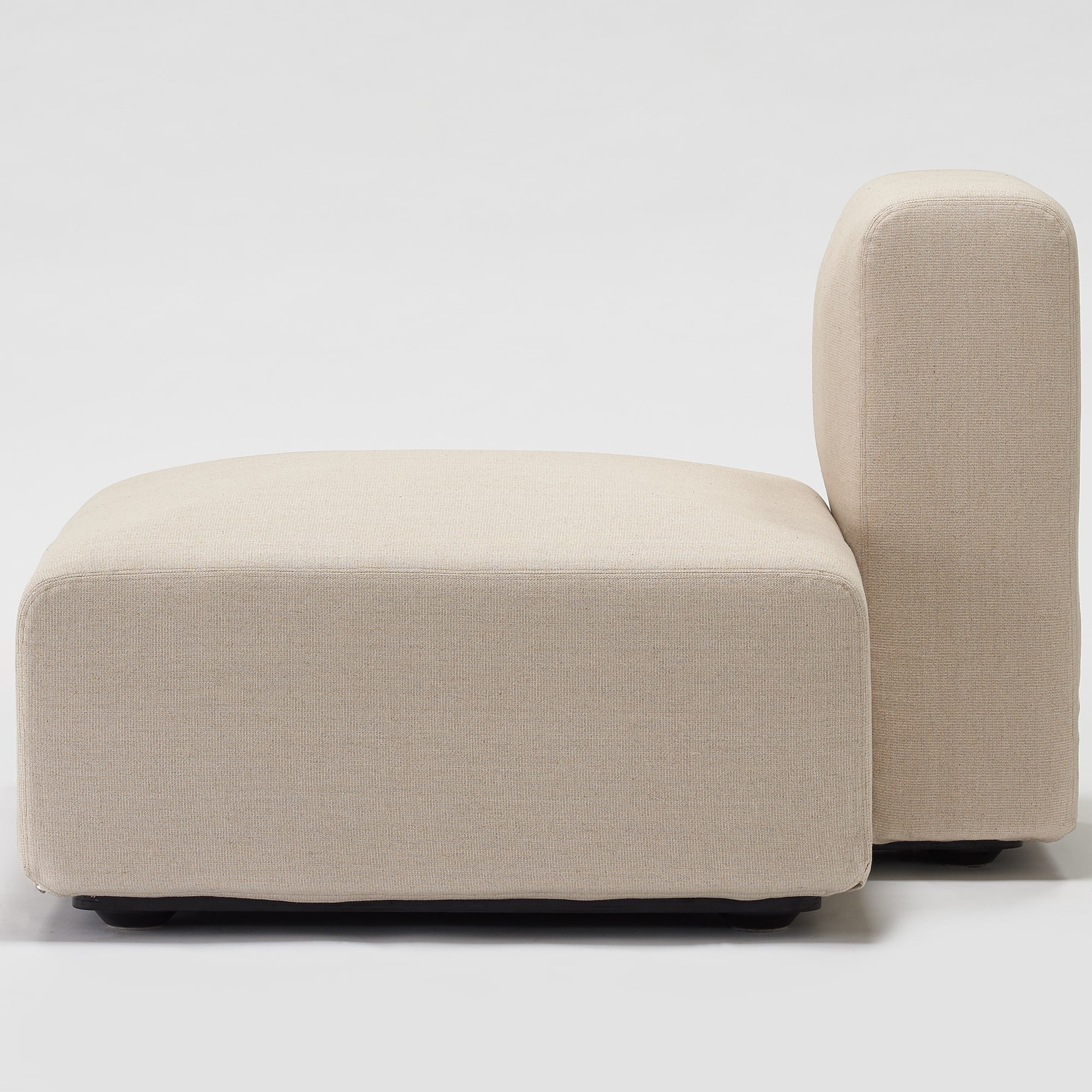 麻綿平織ユニットソファ・ハーフバックレスト・大用カバー／生成