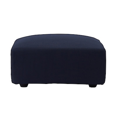 【カバー】ポリエステル平織ユニットソファ・オットマン・大・幅７７ｃｍ用カバー／ネイビー