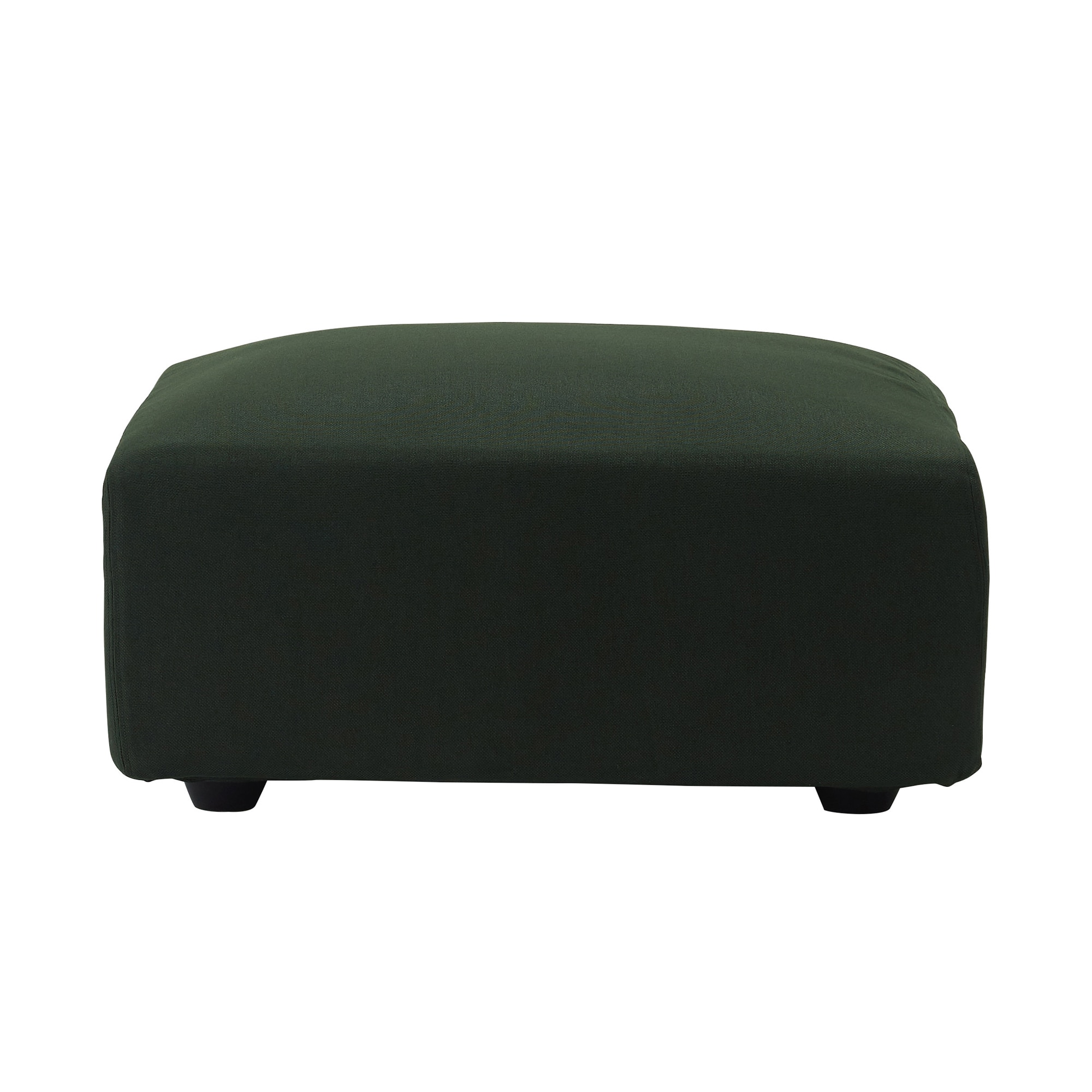 ポリエステル平織ユニットソファ・オットマン・大・幅７７ｃｍ用カバーダークグリーン