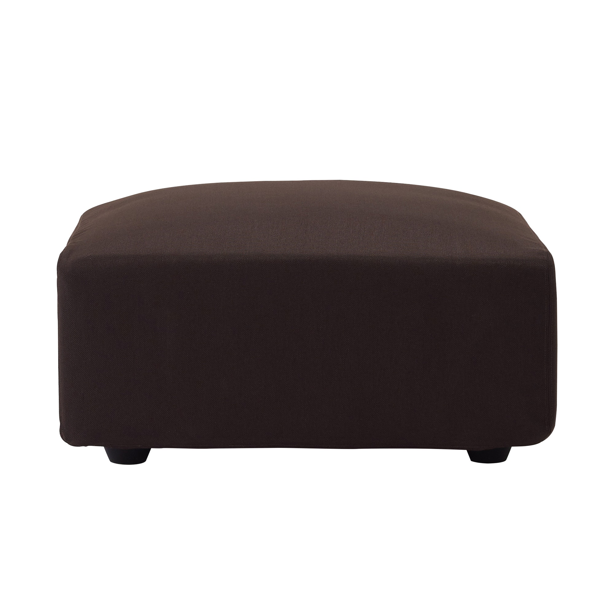 ポリエステル平織ユニットソファ・オットマン・大・幅７７ｃｍ用カバー／ブラウン