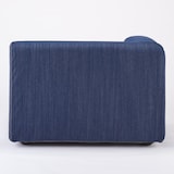 綿デニムユニットソファ・ハーフアーム・大（右）用カバー／ブルー