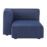 綿デニムユニットソファ・ハーフアーム・大（右）用カバー／ブルー