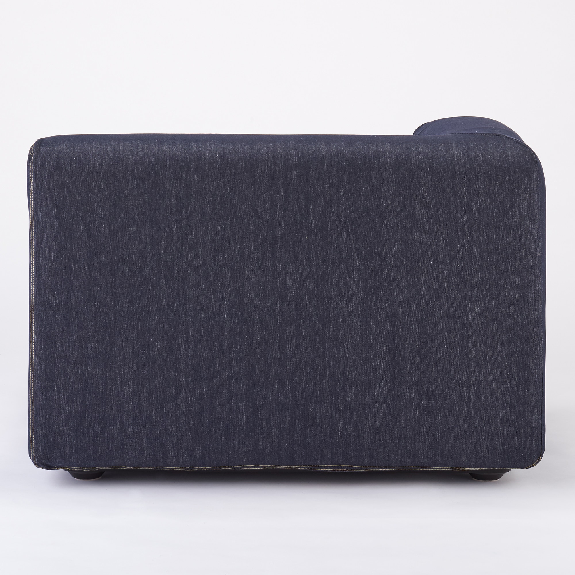MUJI コットンデニム ソファカバー 2.5人用 ネイビー　スリムアーム　無印 綿デニムソファ本体・2．5シーター・フェザー・ポケットコイル用