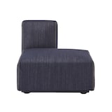 綿デニムユニットソファ・ハーフバックレスト・大用カバー／ネイビー