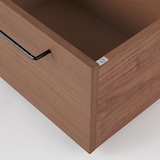 ベッドフレーム下収納・大・ウォールナット材・高さ２５ｃｍタイプ