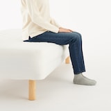 脚付マットレス・ポケットコイル・シングル（スチールフレーム・洗えるカバー）