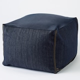 体にフィットするソファ・小・セット・綿デニム（ネイビー）