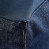 体にフィットするソファ・小・セット・綿デニム（ネイビー）