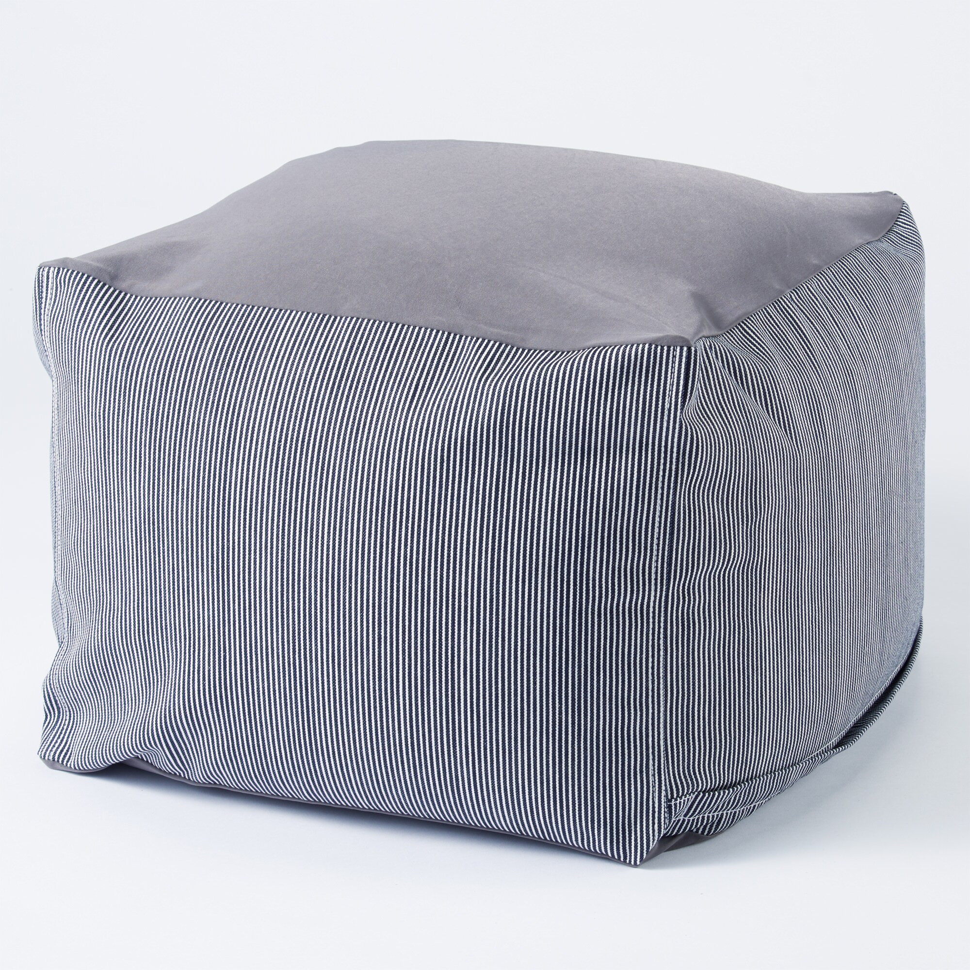 体にフィットするソファ・小・セット・綿デニム（ヒッコリー）