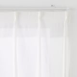 麻ボイルプリーツカーテン／オフ白