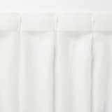 麻ボイルプリーツカーテン／オフ白