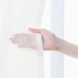 麻ボイルノンプリーツカーテン／オフ白