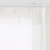 麻ボイルノンプリーツカーテン／オフ白