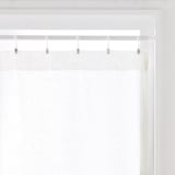 麻ボイルノンプリーツカーテン／オフ白