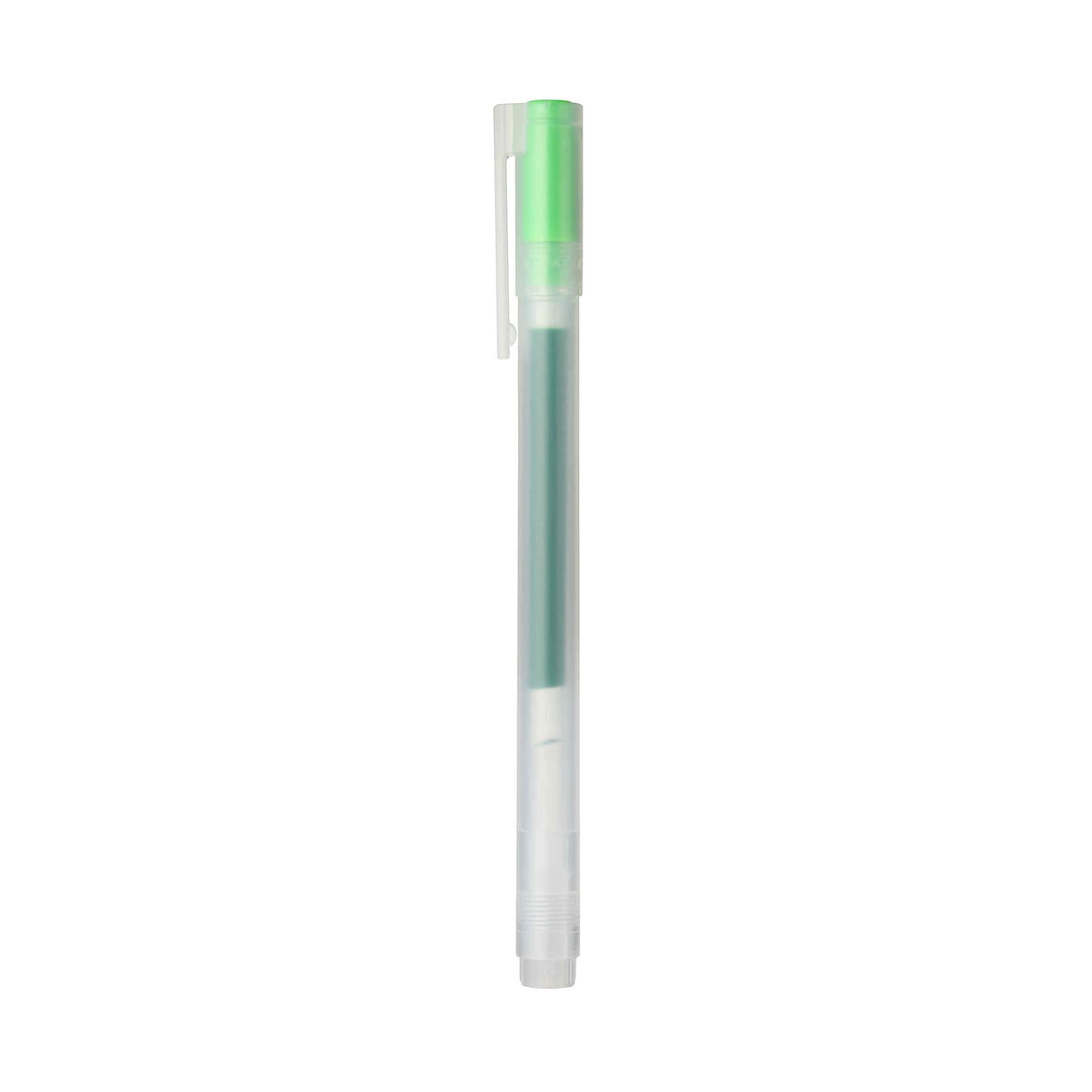 ゲルインキボールペン キャップ式 ０．５ｍｍ・黄緑 | 筆記具・消しゴム 通販 | 無印良品