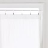 ポリエステル平織レースノンプリーツカーテン／オフ白