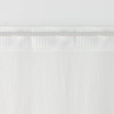 ポリエステル平織レースノンプリーツカーテン／オフ白