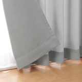 ポリエステルグログラン（防炎）プリーツカーテン／グレー