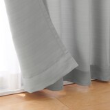 ポリエステルグログラン（防炎）ノンプリーツカーテン／グレー