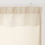 ポリエステルグログラン（防炎）ノンプリーツカーテン／グレー