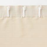 ポリエステルグログラン（防炎）ノンプリーツカーテン／グレー