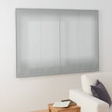 ポリエステルグログラン（防炎）プレーンシェード用生地／グレー