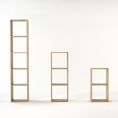 スタッキングシェルフ・２段・オーク材