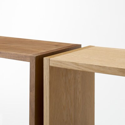 スタッキングシェルフ・２段・オーク材